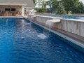 Fiberglass Pool with Spa Spillover