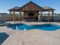Fiberglass Pool and Spa with Outdoor Living Area